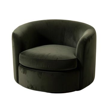 Binstead 74 '' Velvet Round Arm Loveseat