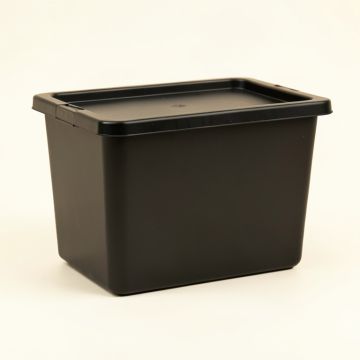 Clay Bend Closed Outdoor Storage Box - Black (synthetic illustration; no displayed measurements)