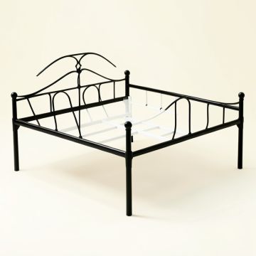 Arunya 34.71 '' Metal Bed Frame (synthetic illustration; no displayed measurements)