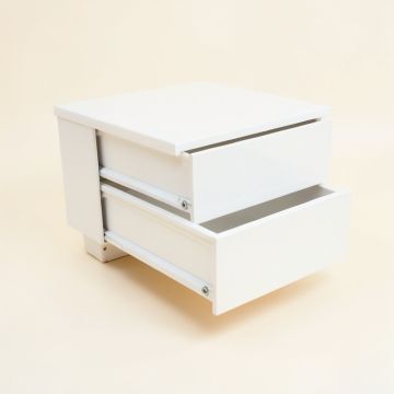 Glen Edge Small-Parts Storage Drawer Cabinet - White (synthetic illustration; no displayed measurements)
