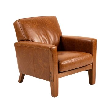 Arnoldsville 38.2 '' Wide Cowhide Armchair