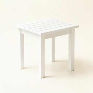 Ash Arc Compact Balcony Table (synthetic illustration; no displayed measurements)