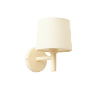 Maple Bridge Wall Sconce Mounted On A Plain Wall - Cream