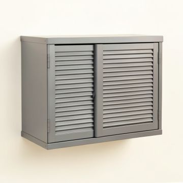 Juniper Dale Wall-Mounted Entry Cabinet - Gray (synthetic illustration; no displayed measurements)