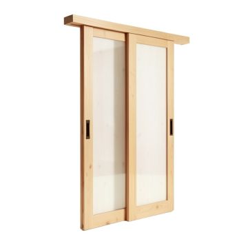 Lucia Glass Sliding Closet Door