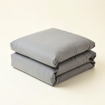 Modern Cotton Tyson Duvet Creamcharcoalgrey Single Duvet Cover (synthetic illustration; no displayed measurements)