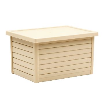 Linden Crest Closed Outdoor Storage Box - Beige