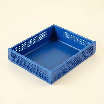 Elm Bend Empty Under-Desk Cable Tray - Blue (synthetic illustration; no displayed measurements)