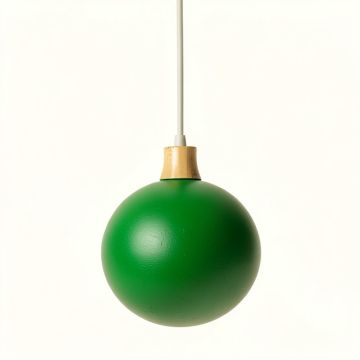 Clay Canyon Pendant Light Suspended From One Plain Cable - Green (synthetic illustration; no displayed measurements)