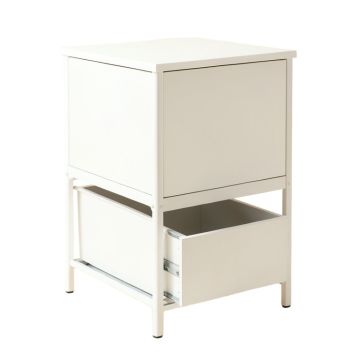 Birch Dell Freestanding Pull-Out Hamper Cabinet - White (synthetic illustration; no displayed measurements)