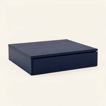 Elm Edge Desktop Monitor Riser - Navy (synthetic illustration; no displayed measurements)