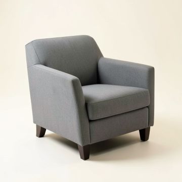 Deston Upholstered Parsons Chair In Gray (synthetic illustration; no displayed measurements)