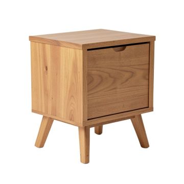 Regan Solid Wood 3 Legs End Table With Storage