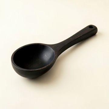Olive Arc Cooking Spoon - Black (synthetic illustration; no displayed measurements)