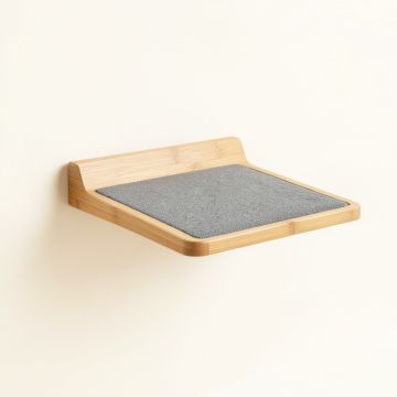 Cedar Dale Wall-Mounted Cat Perch - Gray (synthetic illustration; no displayed measurements)