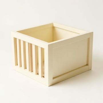 Lake Branch Empty Furniture-Style Litter Enclosure - Cream (synthetic illustration; no displayed measurements)