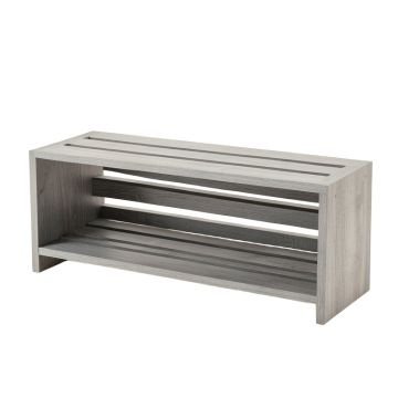 Cedar Bluff Shoe Storage Bench - Gray