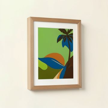 Summer 6 Framed Graphic Art On Wrapped Canvas (synthetic illustration; no displayed measurements)