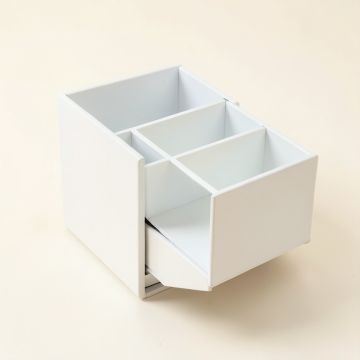 Wren Bluff Empty Coffee-Station Organizer - White (synthetic illustration; no displayed measurements)