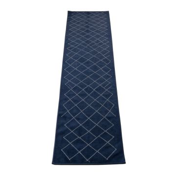 Bay Bend Narrow Runner Rug - Navy