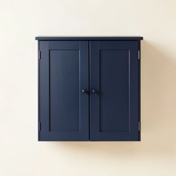 Sage Canyon Wall-Mounted Entry Cabinet - Navy (synthetic illustration; no displayed measurements)