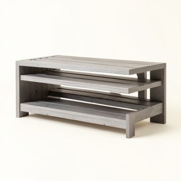 Cove Branch Shoe Storage Bench - Gray (synthetic illustration; no displayed measurements)