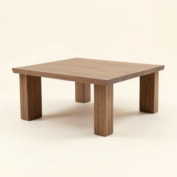 Trestle Coffee Table (synthetic illustration; no displayed measurements)