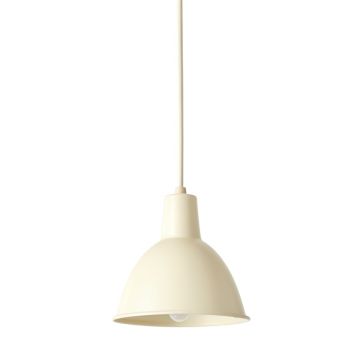 Stone Crest Pendant Light Suspended From One Plain Cable - Ivory