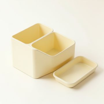 Laurel Bend Empty Coffee-Station Organizer - Ivory (synthetic illustration; no displayed measurements)