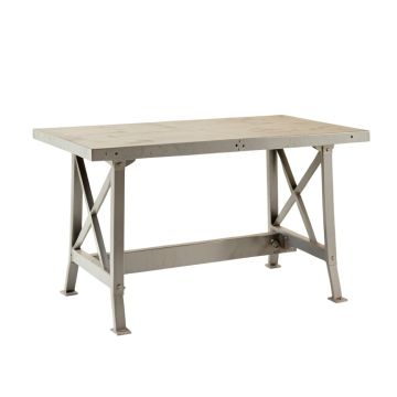 Lake Branch Empty Workshop Workbench - Gray
