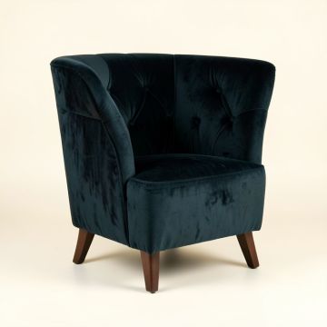 Malcolm Tufted Velvet Upholstered Wingback Dining Chair (synthetic illustration; no displayed measurements)