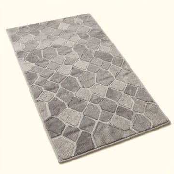 Ines Geometric Gray Area Rug (synthetic illustration; no displayed measurements)