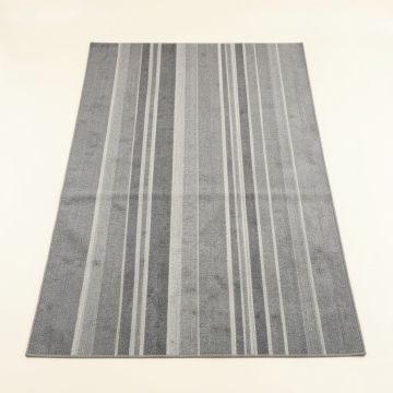 Reed Bend Rectangular Area Rug - Gray (synthetic illustration; no displayed measurements)