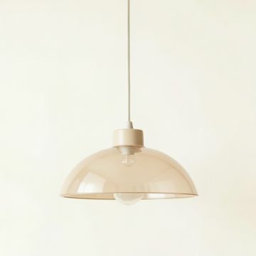 Elm Canyon Pendant Light Suspended From One Plain Cable - Beige (synthetic illustration; no displayed measurements)
