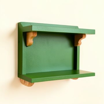 Bay Bend Wall-Mounted Entryway Organizer Shelf - Green (synthetic illustration; no displayed measurements)