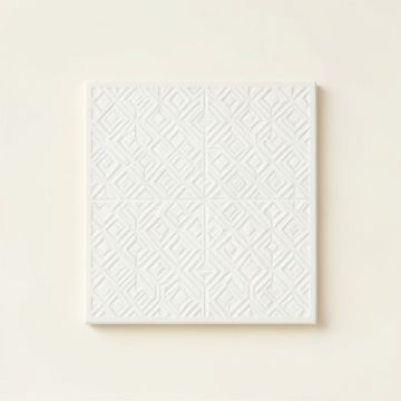 Brook Canyon Uninstalled Square Decorative Tile - White (synthetic illustration; no displayed measurements)