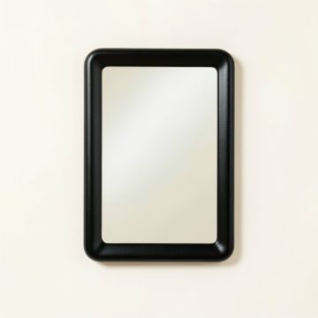 Dune Crest Framed Wall Mirror - Black (synthetic illustration; no displayed measurements)