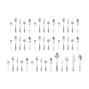 Skaneateles Forty-Five-Piece Flatware Set (synthetic illustration; no displayed measurements)