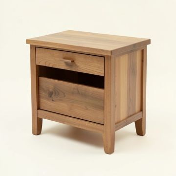 Xander C End Table With Storage (synthetic illustration; no displayed measurements)