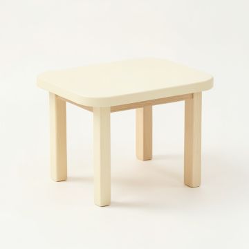 Summit Bend Compact Balcony Table - Cream (synthetic illustration; no displayed measurements)