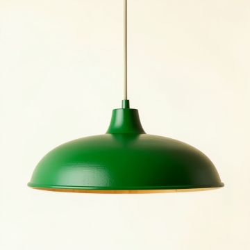 Lake Brook Pendant Light Suspended From One Plain Cable - Green (synthetic illustration; no displayed measurements)