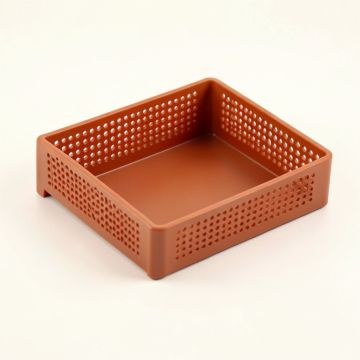 Bay Bridge Empty Under-Desk Cable Tray - Terracotta (synthetic illustration; no displayed measurements)