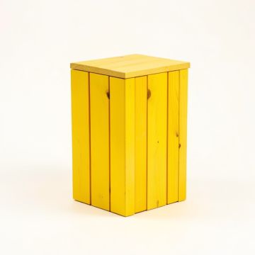 Wide Wood Flower Plant Stand (synthetic illustration; no displayed measurements)