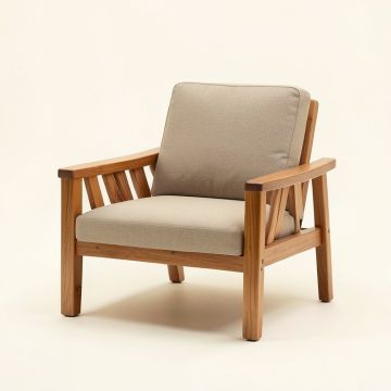 Ligna 25 '' Wide Armchair (synthetic illustration; no displayed measurements)
