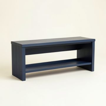 Aspen Dell Narrow Outdoor Storage Bench - Navy (synthetic illustration; no displayed measurements)