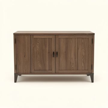 Beretta Metal And Wood Sideboard (synthetic illustration; no displayed measurements)