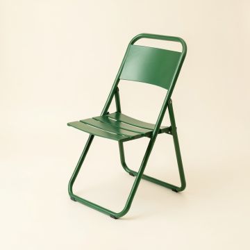 River Crest Folding Outdoor Chair - Green (synthetic illustration; no displayed measurements)
