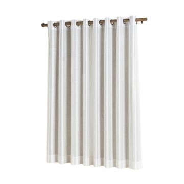 Aaiyana Striped Sheer Grommet Single Curtain Panel