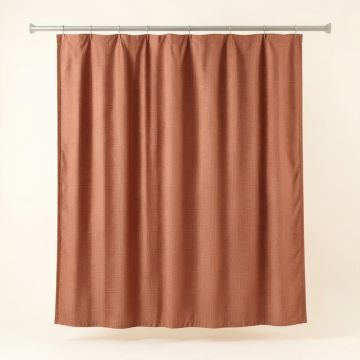Birch Arc Shower Curtain Hanging Flat From A Plain Rod (synthetic illustration; no displayed measurements)
