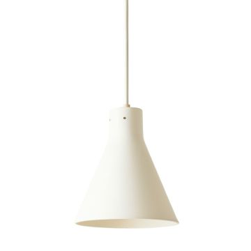 Stone Canyon Pendant Light Suspended From One Plain Cable - White